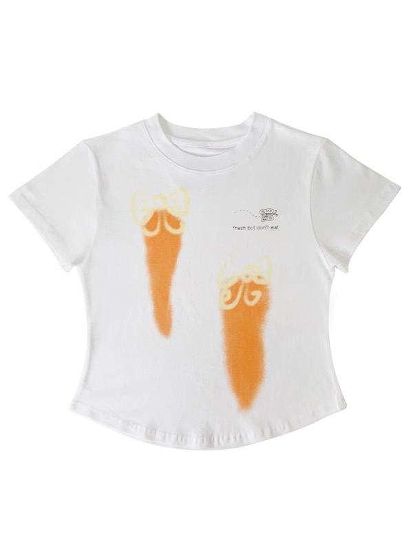 Ribbon carrot  t-shirt